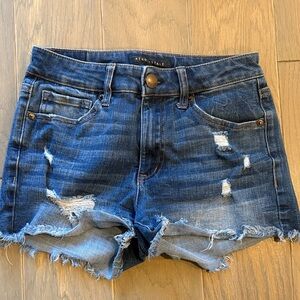 Aeropostale Distressed Blue Denim Shorts - size 2